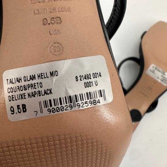 SCHUTZ New Taliah Mid Glam Heel Sandal in Black // 9.5 - Picture 11 of 11